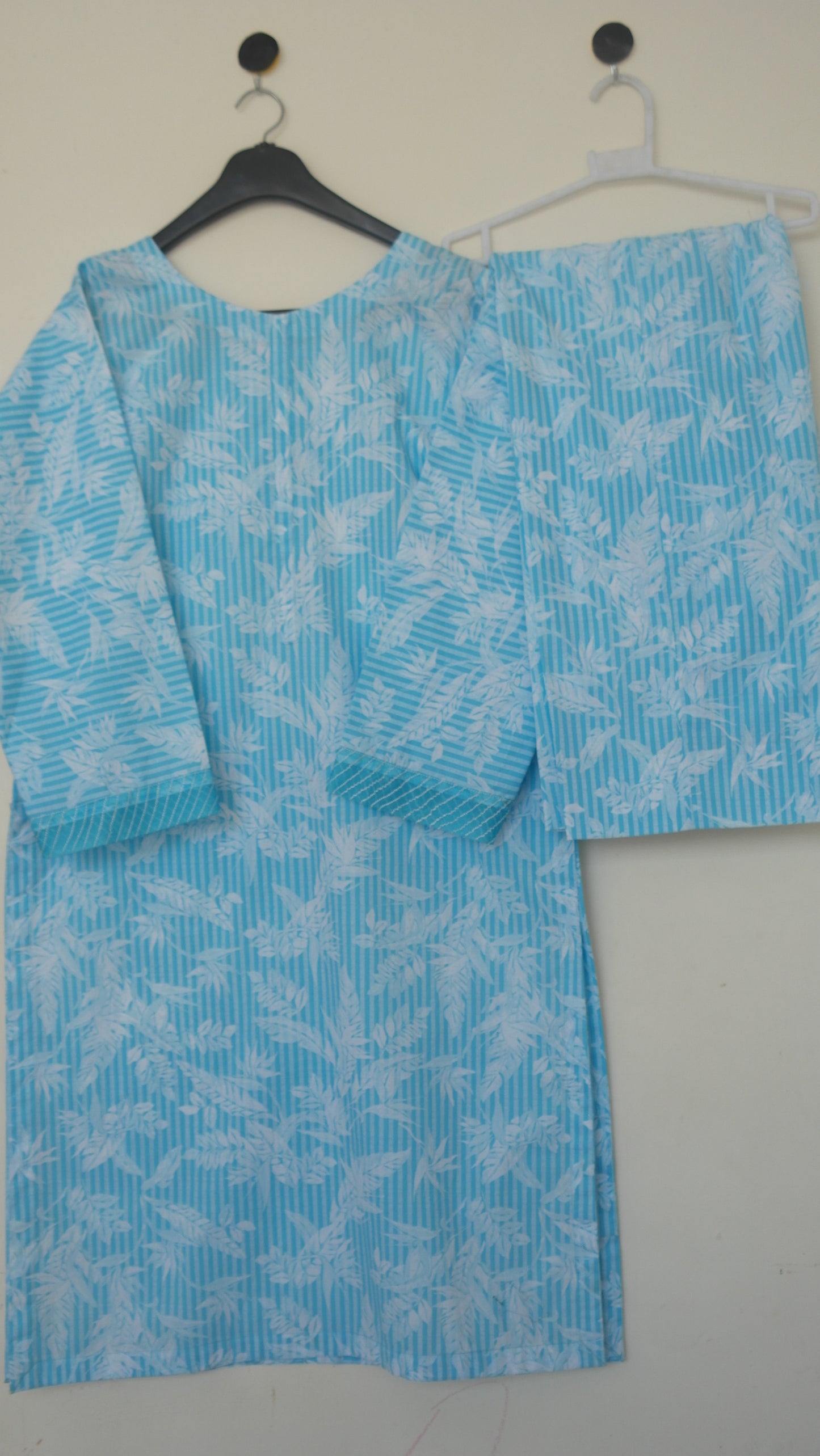 Printed Blue Breeze Stitched Lawn Set 2pcs